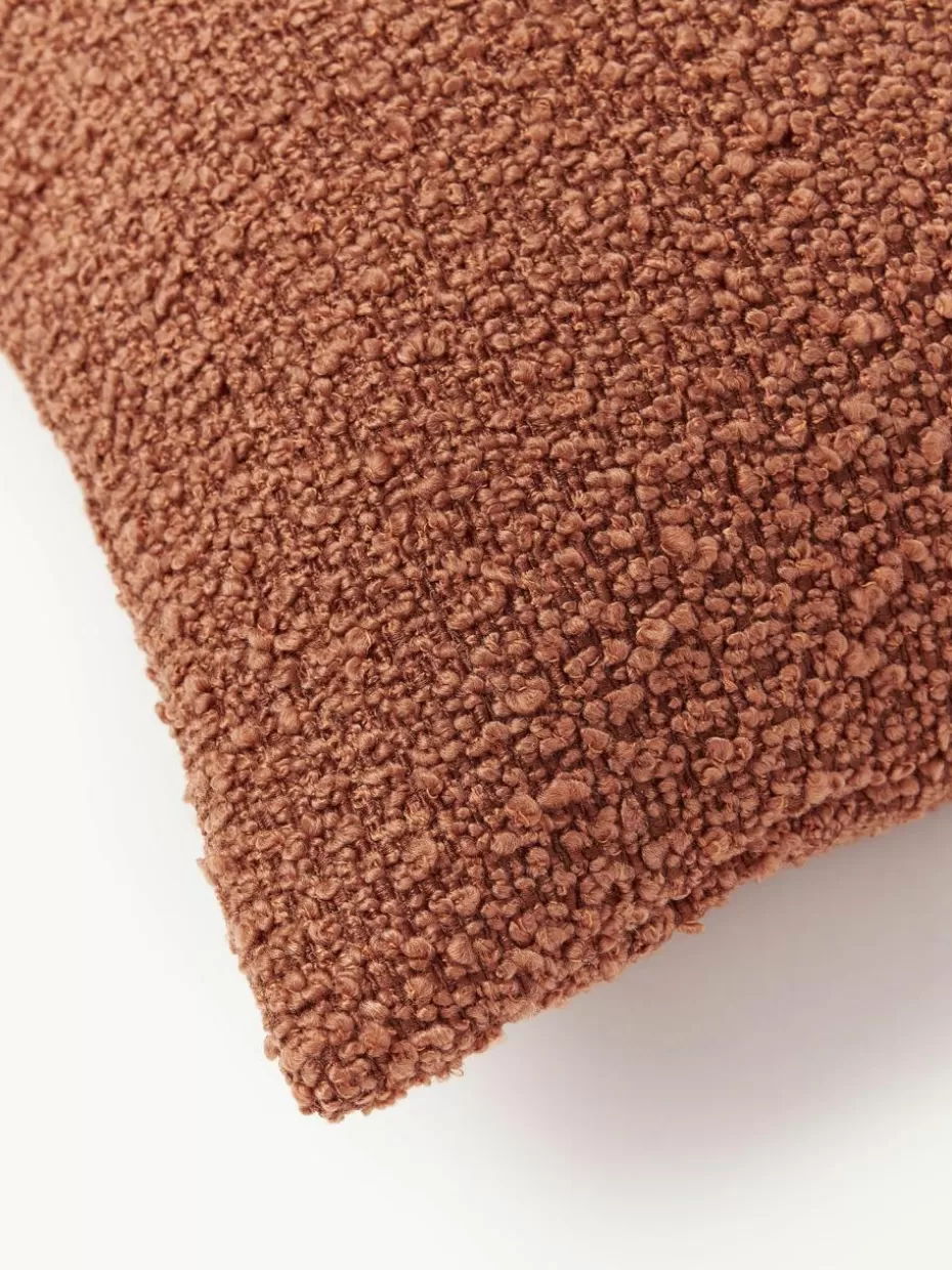 Dekokissen-Westwing Collection Bouclé-Kissenhülle Bellamie Bouclé Terrakotta