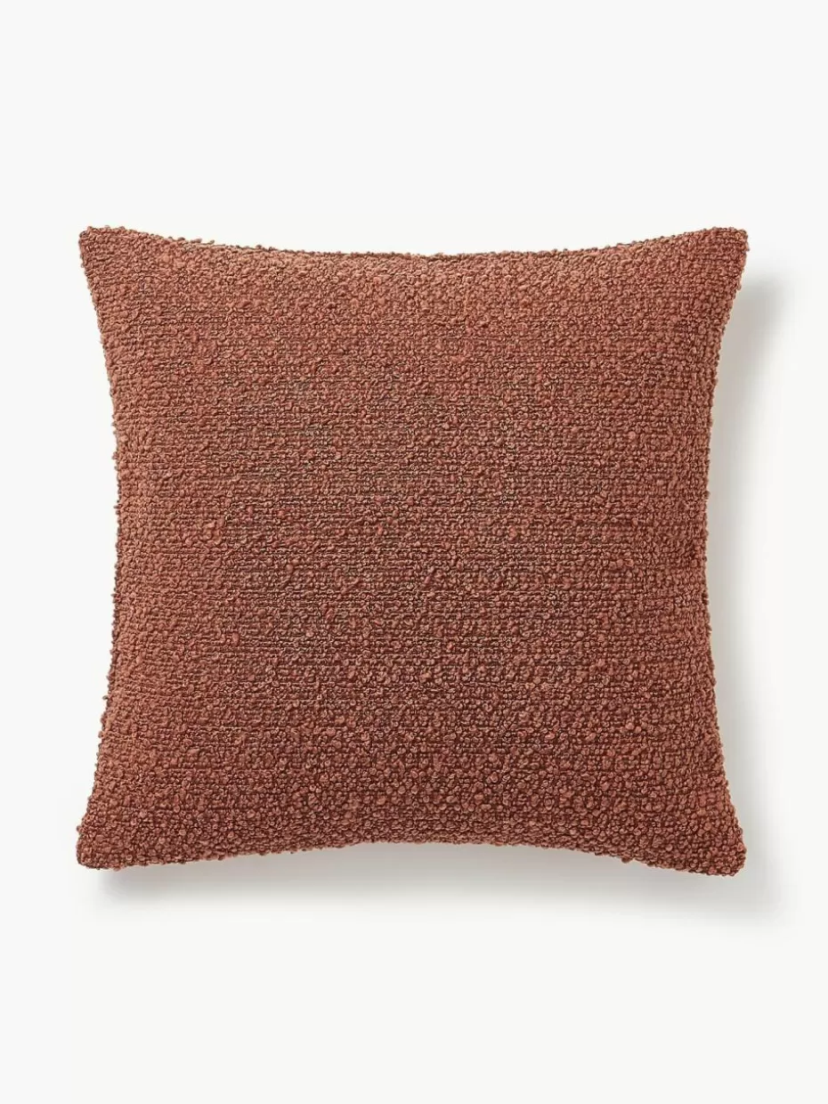 Dekokissen-Westwing Collection Bouclé-Kissenhüllen Bellamie, 2 Stück Bouclé Terrakotta