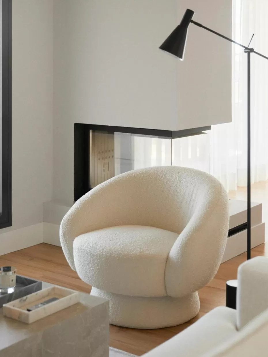 Sessel-Bloomingville Bouclé-Loungesessel Ted