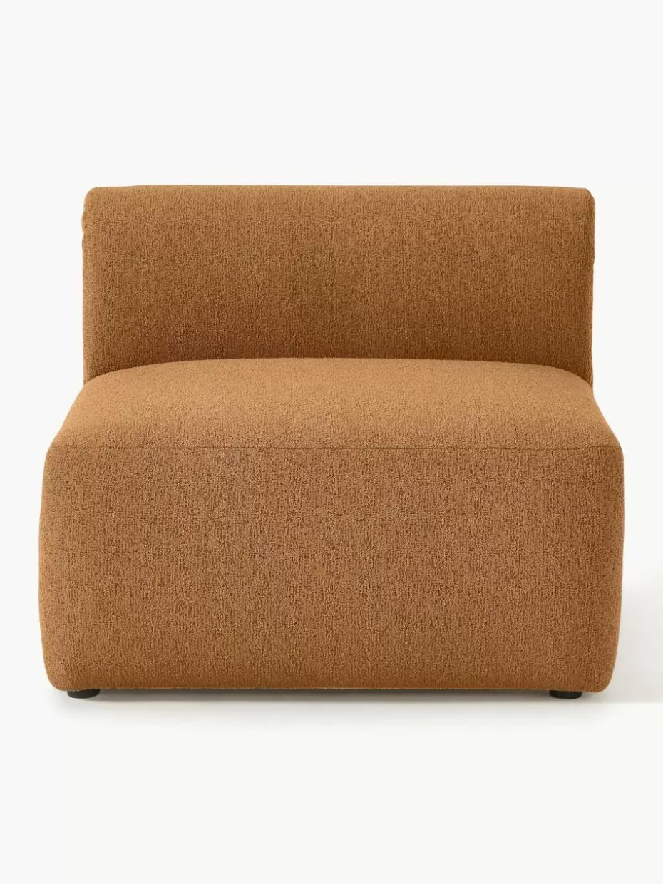 Sofas | Sofaserien-Westwing Collection Bouclé-Mittelmodul Sofia Bouclé Hellbraun