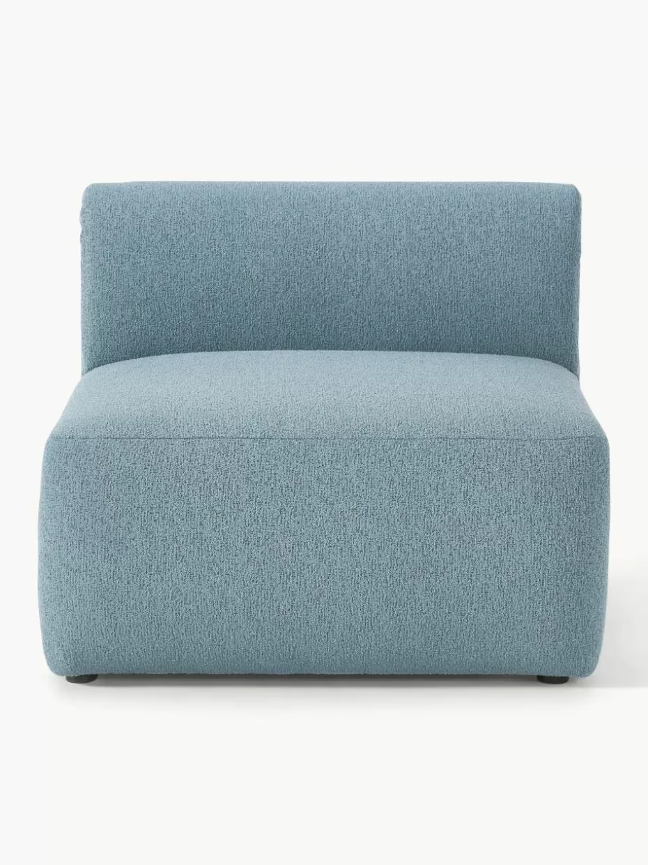 Sofas | Sofaserien-Westwing Collection Bouclé-Mittelmodul Sofia Bouclé Blau
