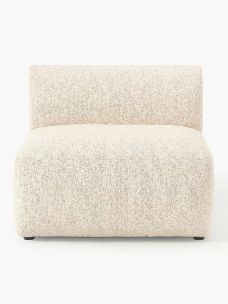 Sofas | Sofaserien-Westwing Collection Bouclé-Mittelmodul Sofia Bouclé Hellbeige