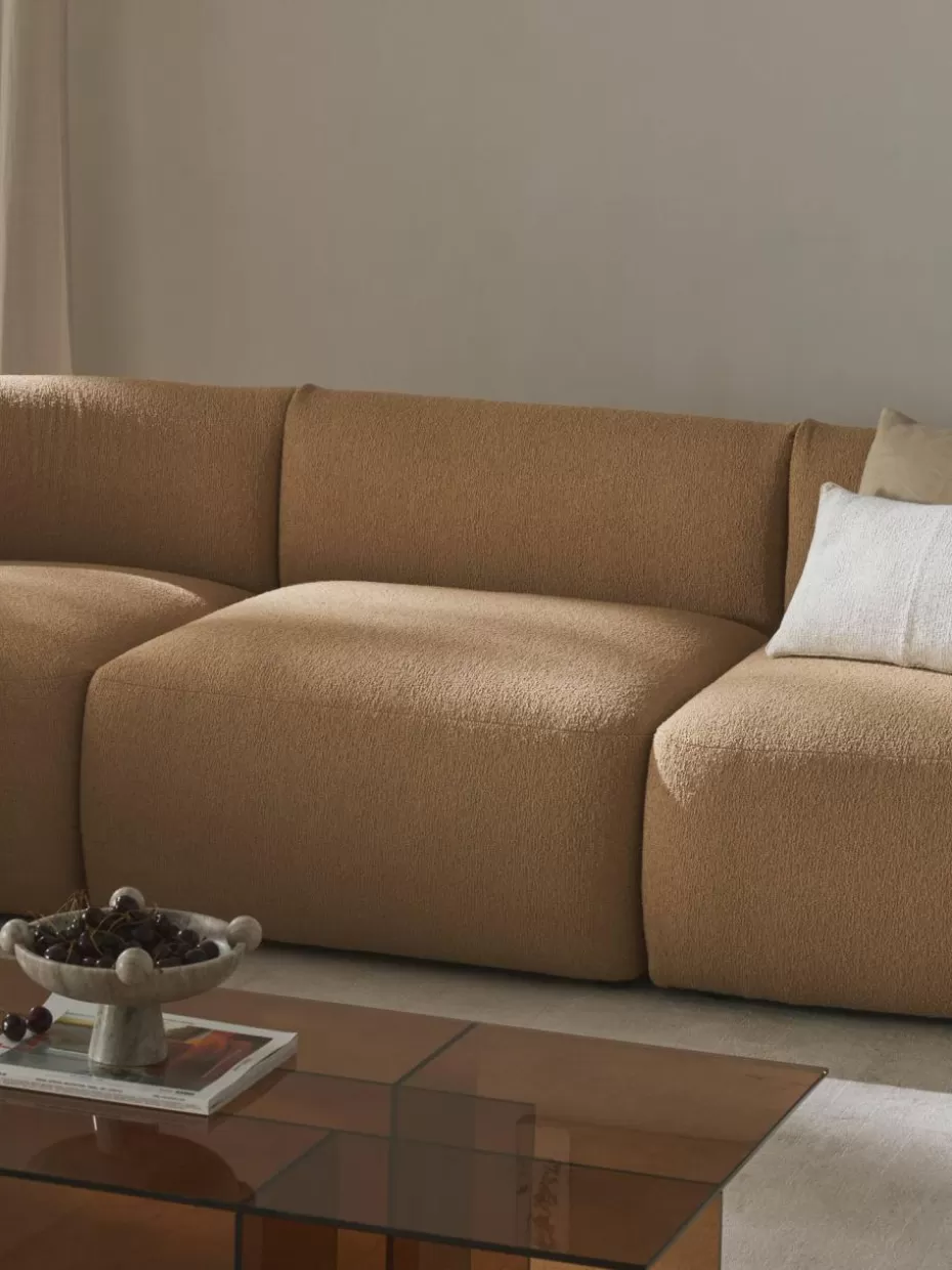 Sofas | Sofaserien-Westwing Collection Bouclé-Mittelmodul Sofia Bouclé Beige