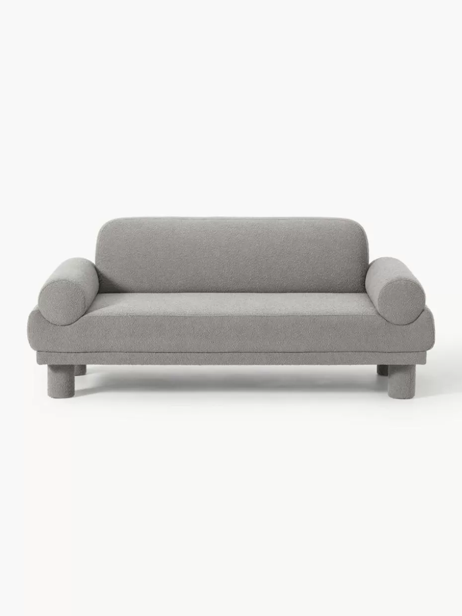 Sofas | Sofaserien-Westwing Collection Bouclé-Sofa Lilo (2-Sitzer) Bouclé Grau