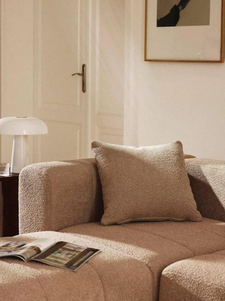Sofakissen | Sofaserien-Westwing Collection Bouclé-Sofa-Kissen Lena Bouclé Beige