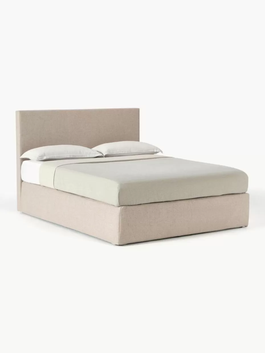 Betten-Westwing Collection Boxspringbett Eliza Webstoff Beige