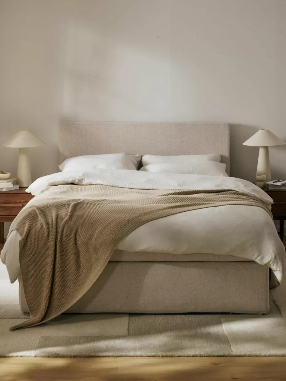 Betten-Westwing Collection Boxspringbett Eliza Webstoff Beige