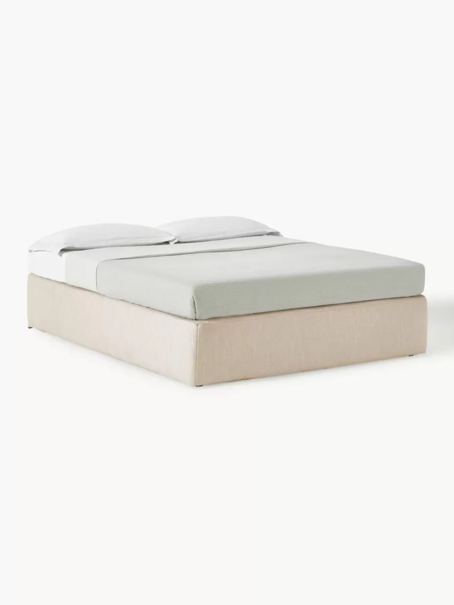 Betten-Westwing Collection Boxspringbett Enya Webstoff Beige
