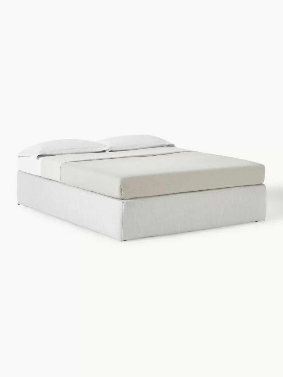 Betten-Westwing Collection Boxspringbett Enya Webstoff Hellgrau