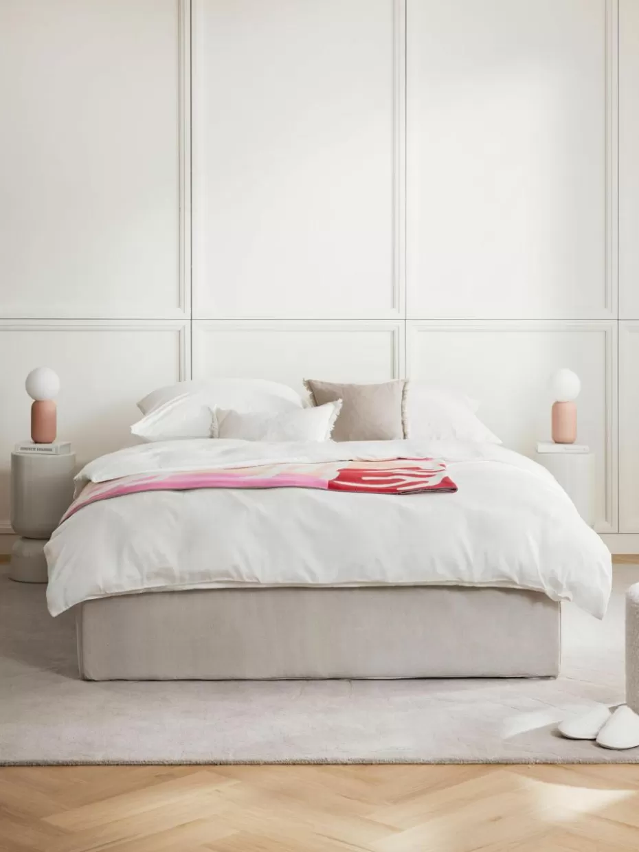 Betten-Westwing Collection Boxspringbett Enya Webstoff Hellgrau