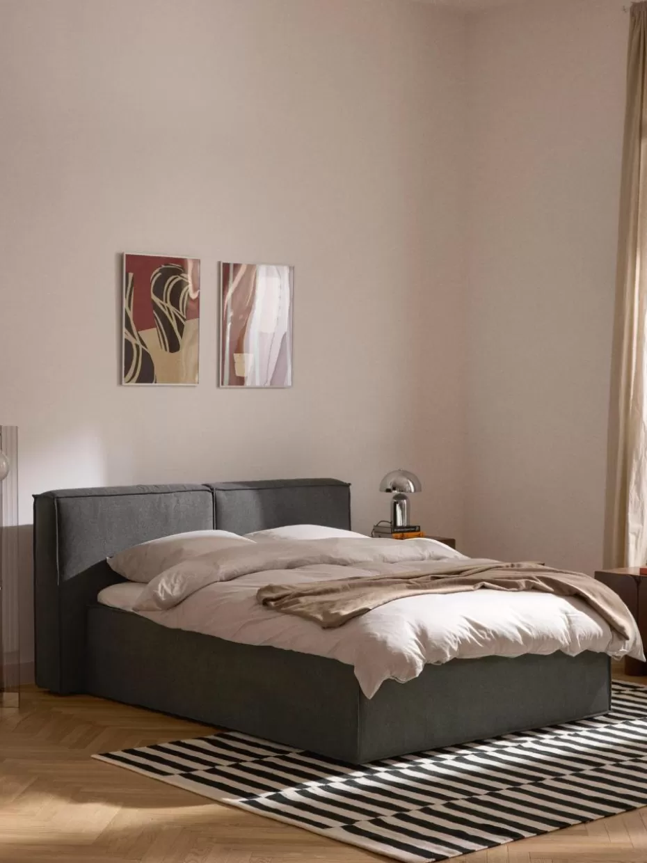 Betten-Westwing Collection Boxspringbett Lennon Webstoff Anthrazit