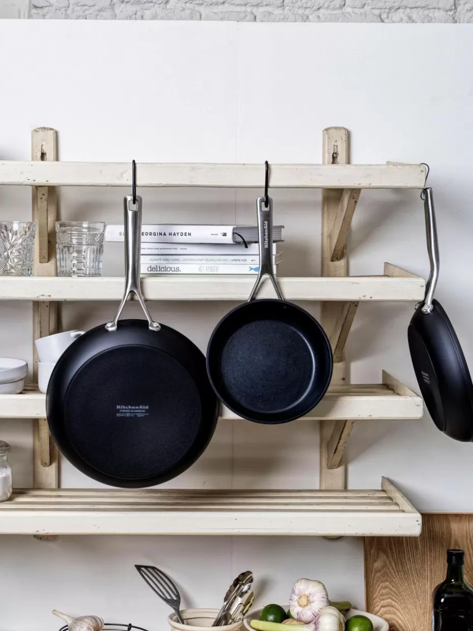 Pfannen-KitchenAid Bratpfannen mit Antihaftbeschichtung, 3er-Set Schwarz