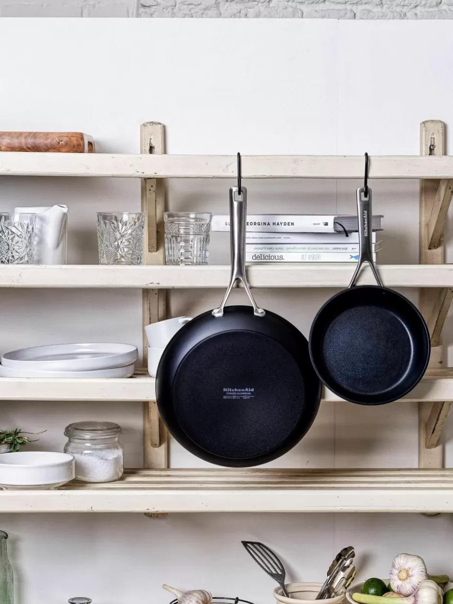 Pfannen-KitchenAid Bratpfannen mit Antihaftbeschichtung, 2er-Set Schwarz