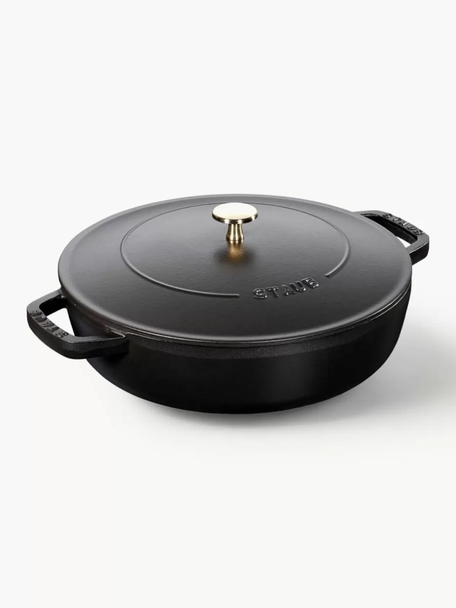 Töpfe-Staub Bräter Chistera aus Gusseisen Schwarz, matt