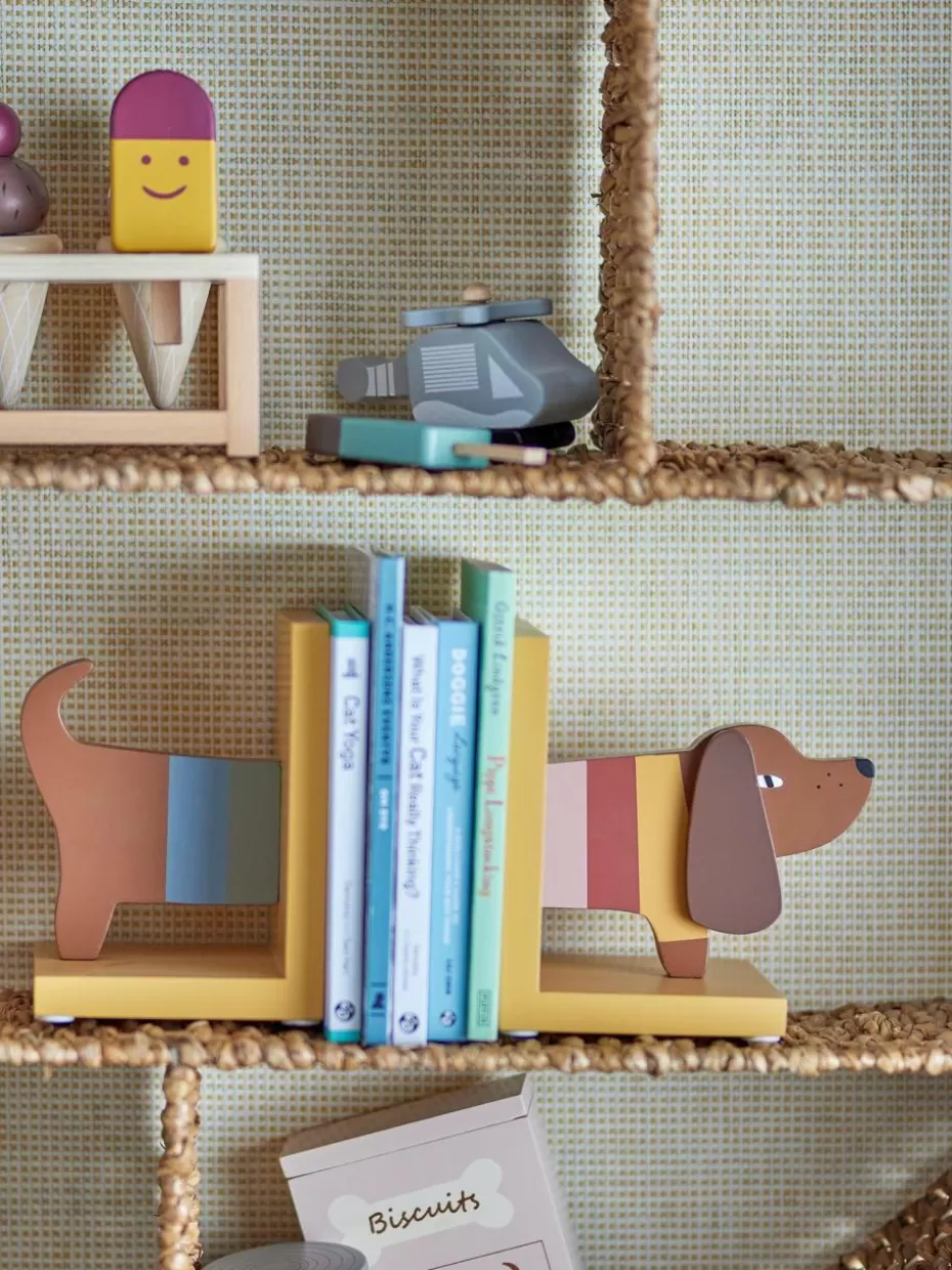 Aufbewahrung-Bloomingville mini Buchstützen Charlie aus Holz, 2er-Set