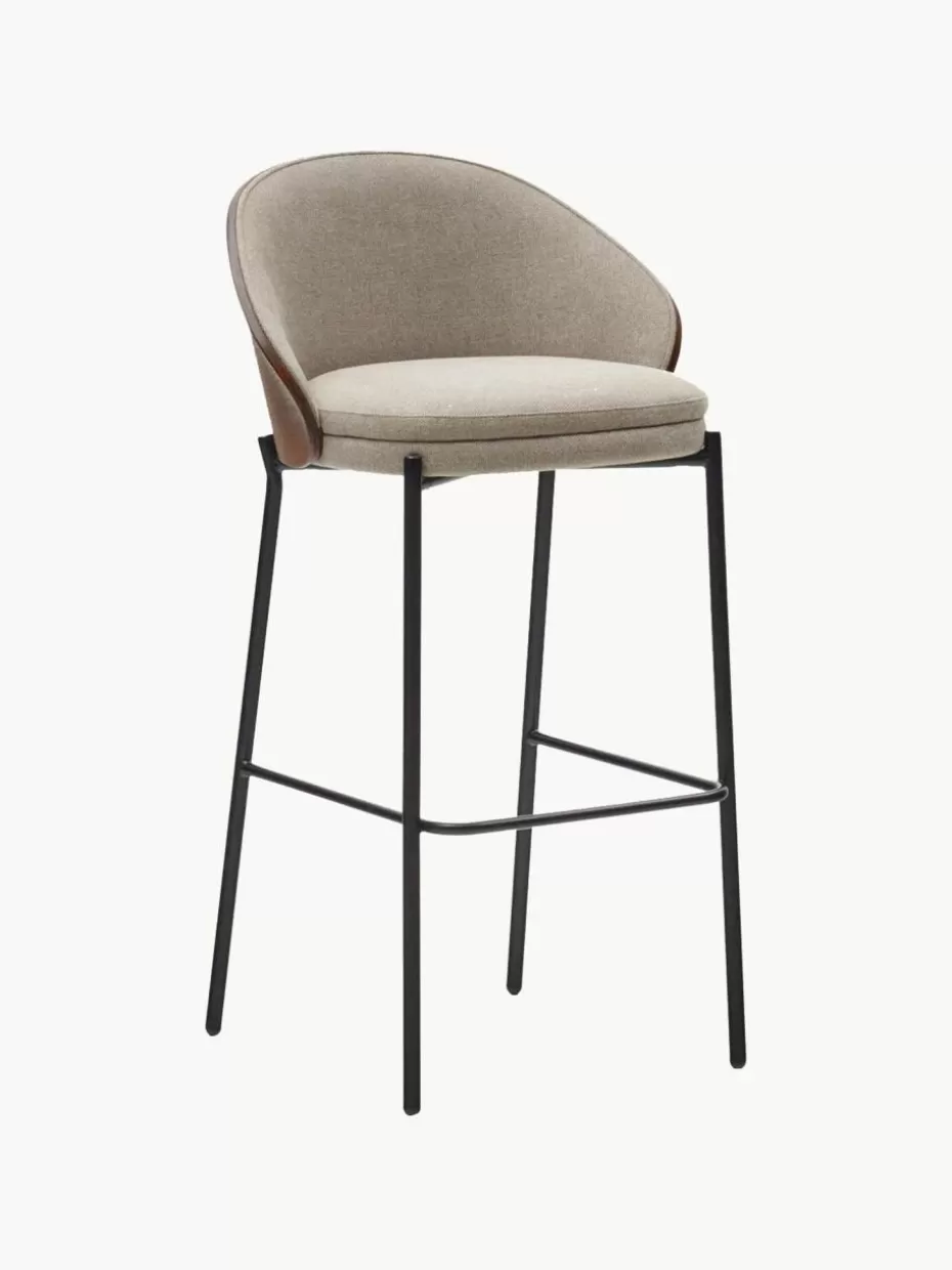 Barhocker-Westwing Chenille-Barstuhl Eamy