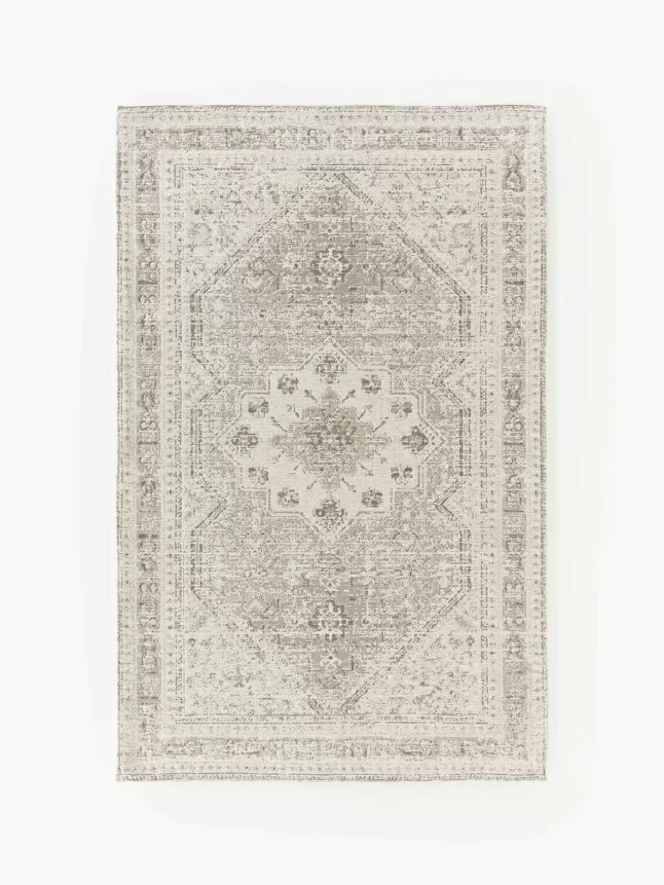 Rechteckige Teppiche-Westwing Collection Chenilleteppich Mahdi Beigetöne