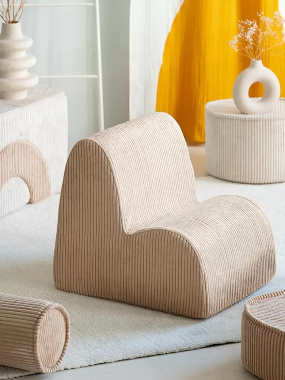 Sitzsäcke-Wigiwama Cord-Kindersessel Cloud Cord Beige