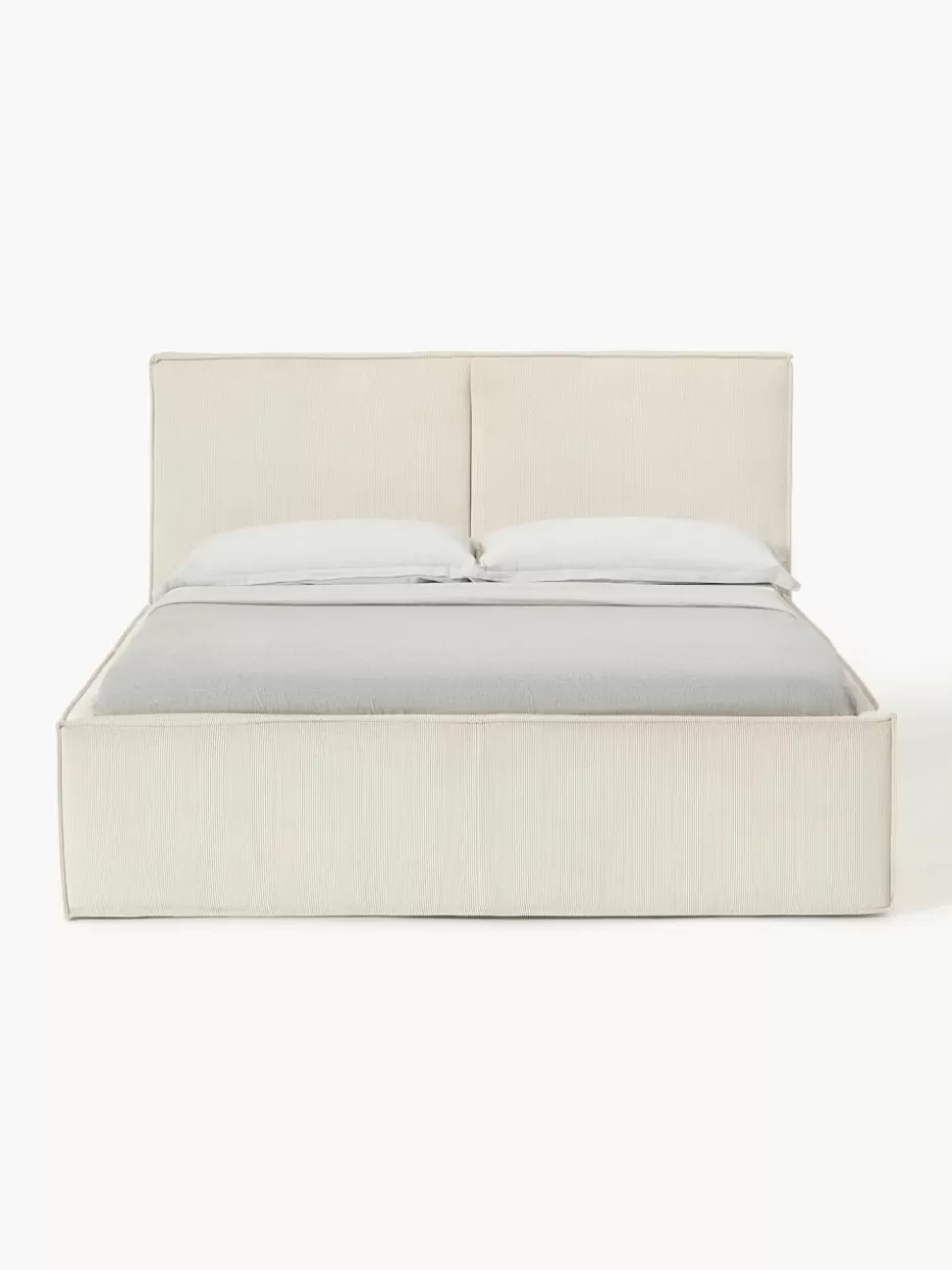 Betten-Westwing Collection Cord-Polsterbett Dream Cord Off White