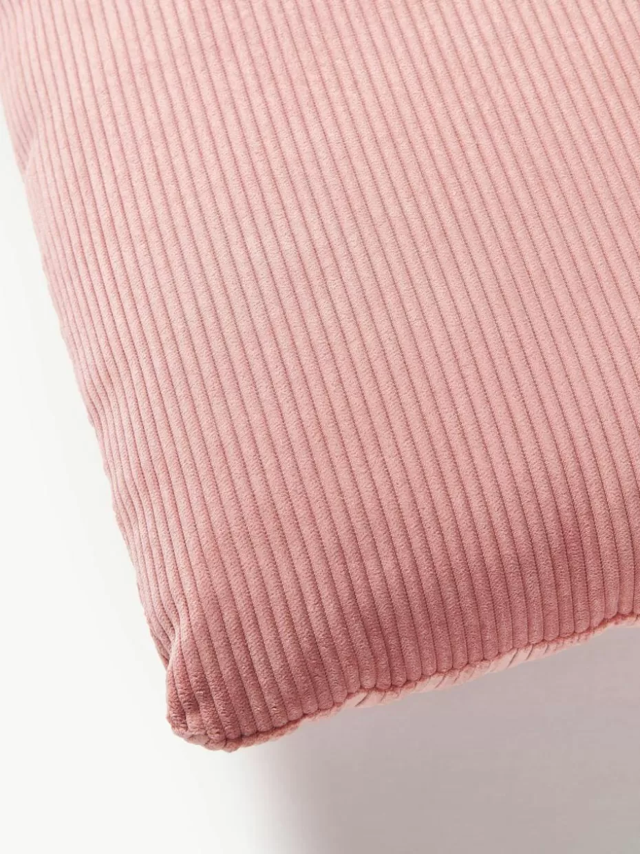 Sofakissen-Westwing Collection Cord-Sofa-Kissen Melva Cord Altrosa