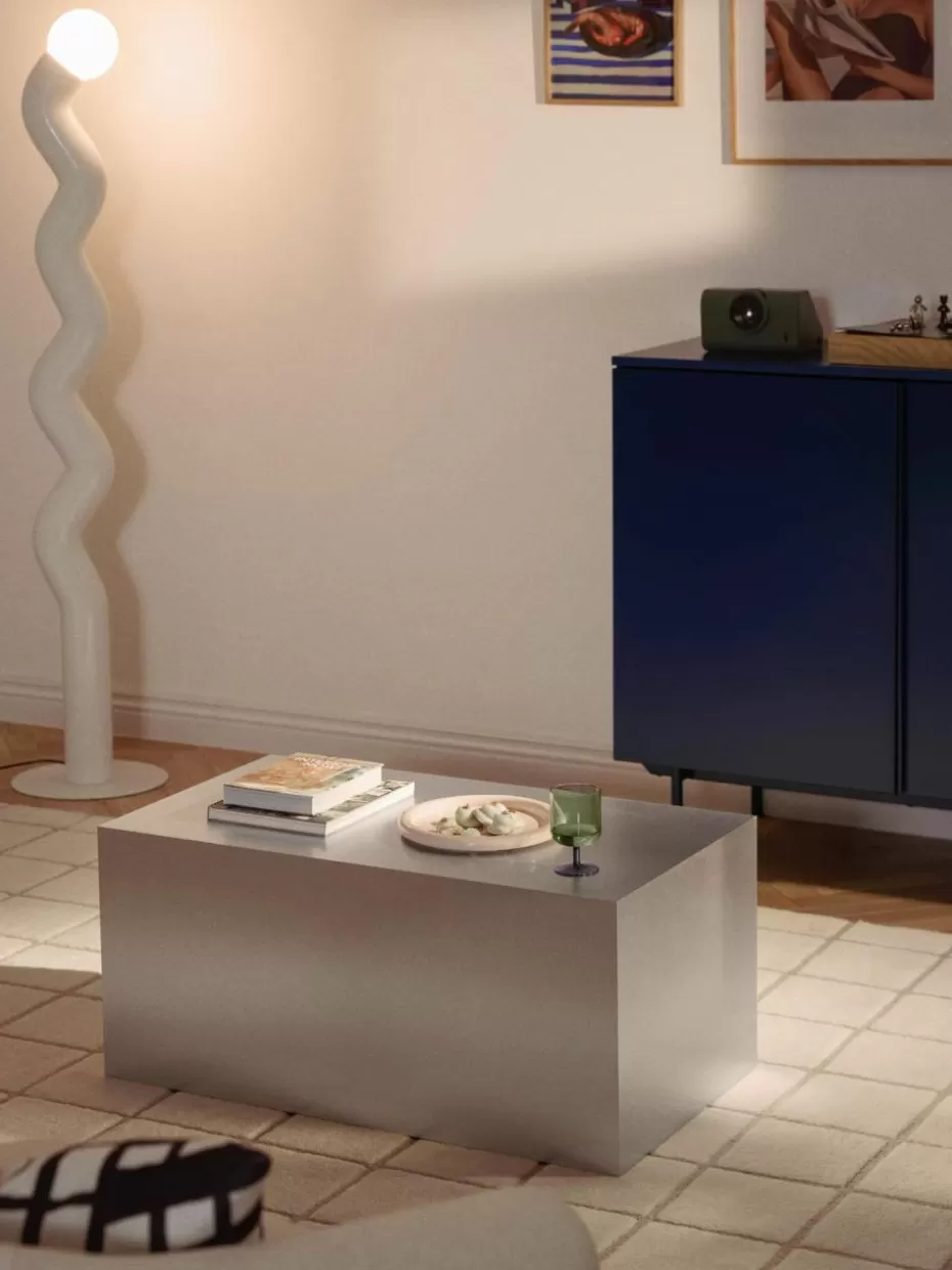 Couchtische-Westwing Collection Couchtisch Lesley in Metall-Optik Metall-Optik Silberfarben, matt