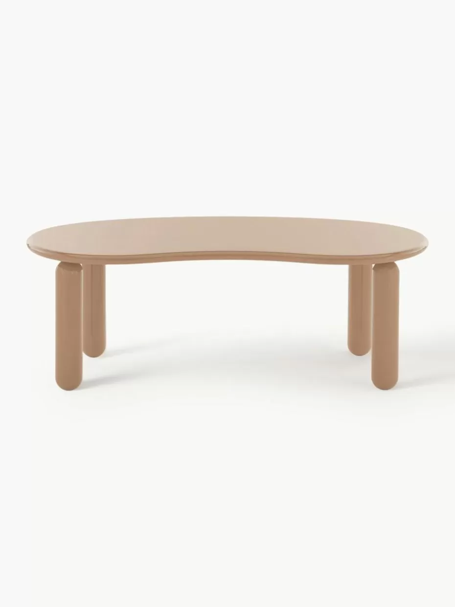 Couchtische-Kartell Couchtisch Undique Mas in organischer Form Beige