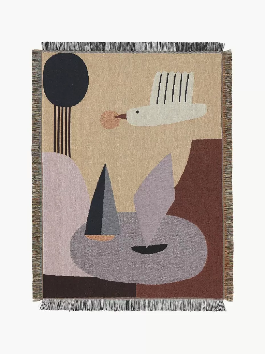 Deko-ferm LIVING Kids Decke Bird aus Bio-Baumwolle