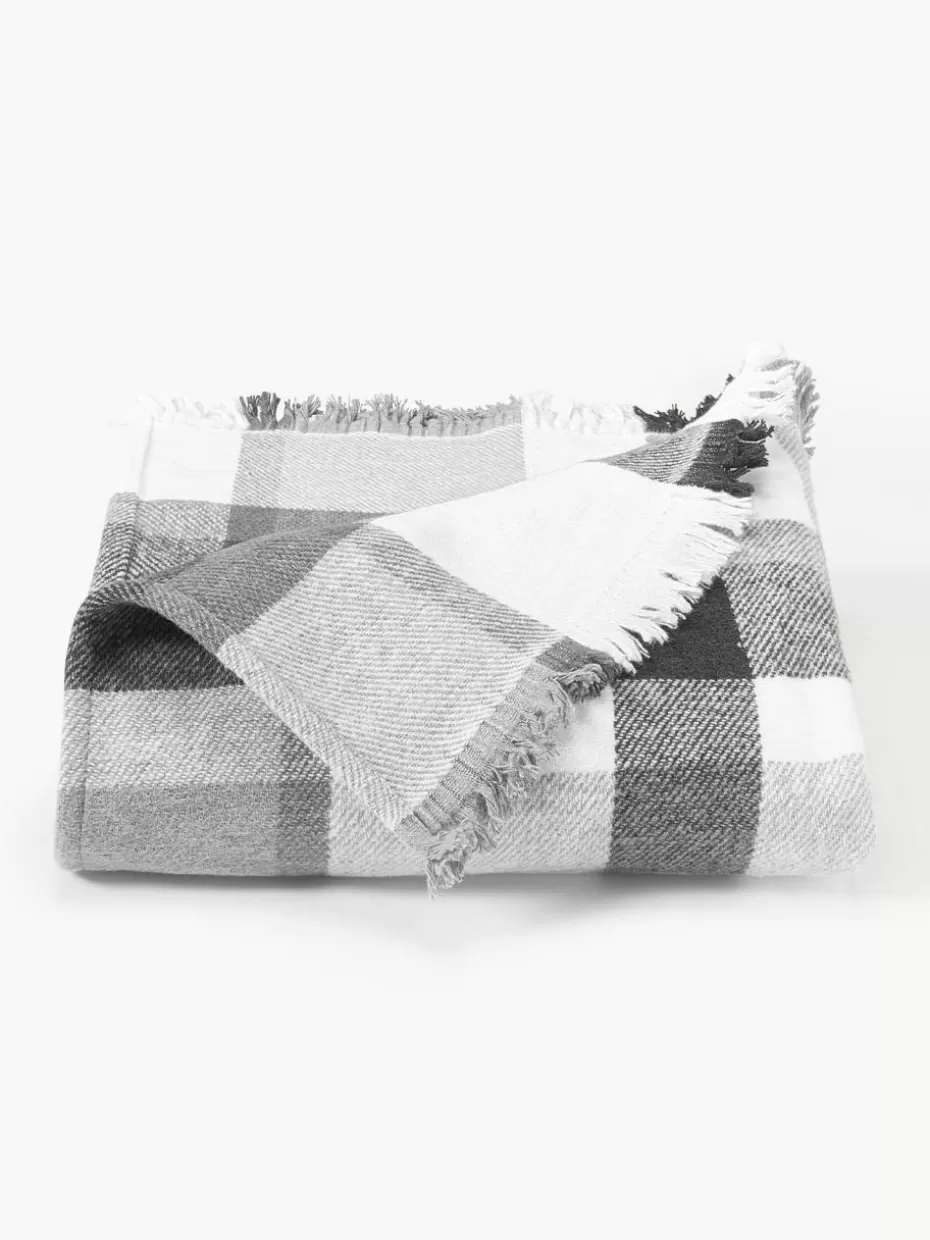 Decken & Plaids-Westwing Collection Decke Chessy Grautöne