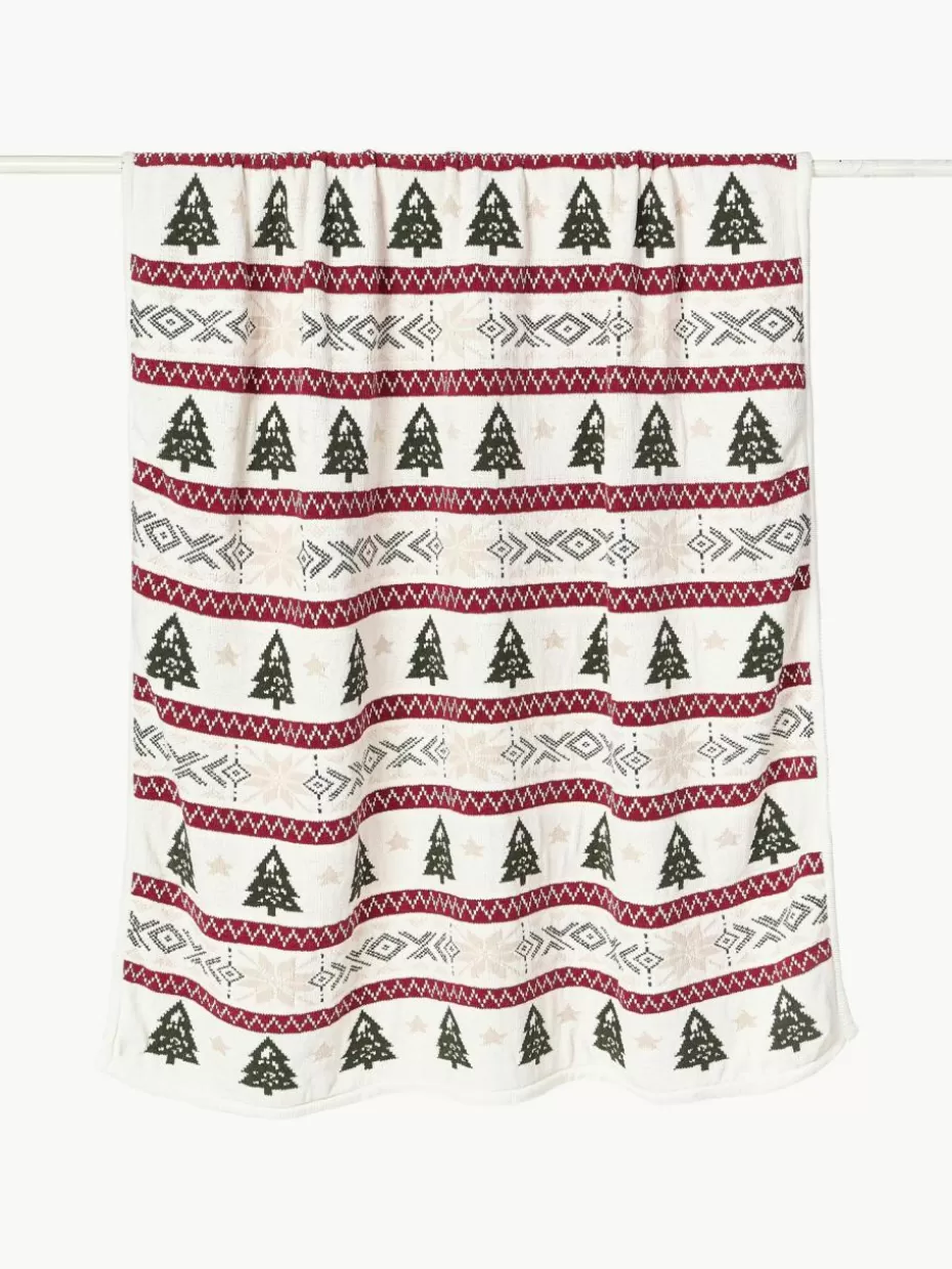 Weihnachtliche Decken & Plaids | Decken & Plaids-Westwing Collection Decke Nalani mit winterlichem Muster