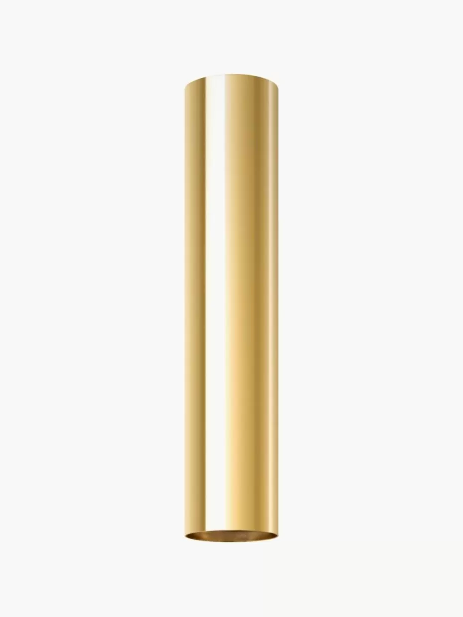 Deckenstrahler-Westwing Deckenspot Castro, H 30 cm Goldfarben, glänzend