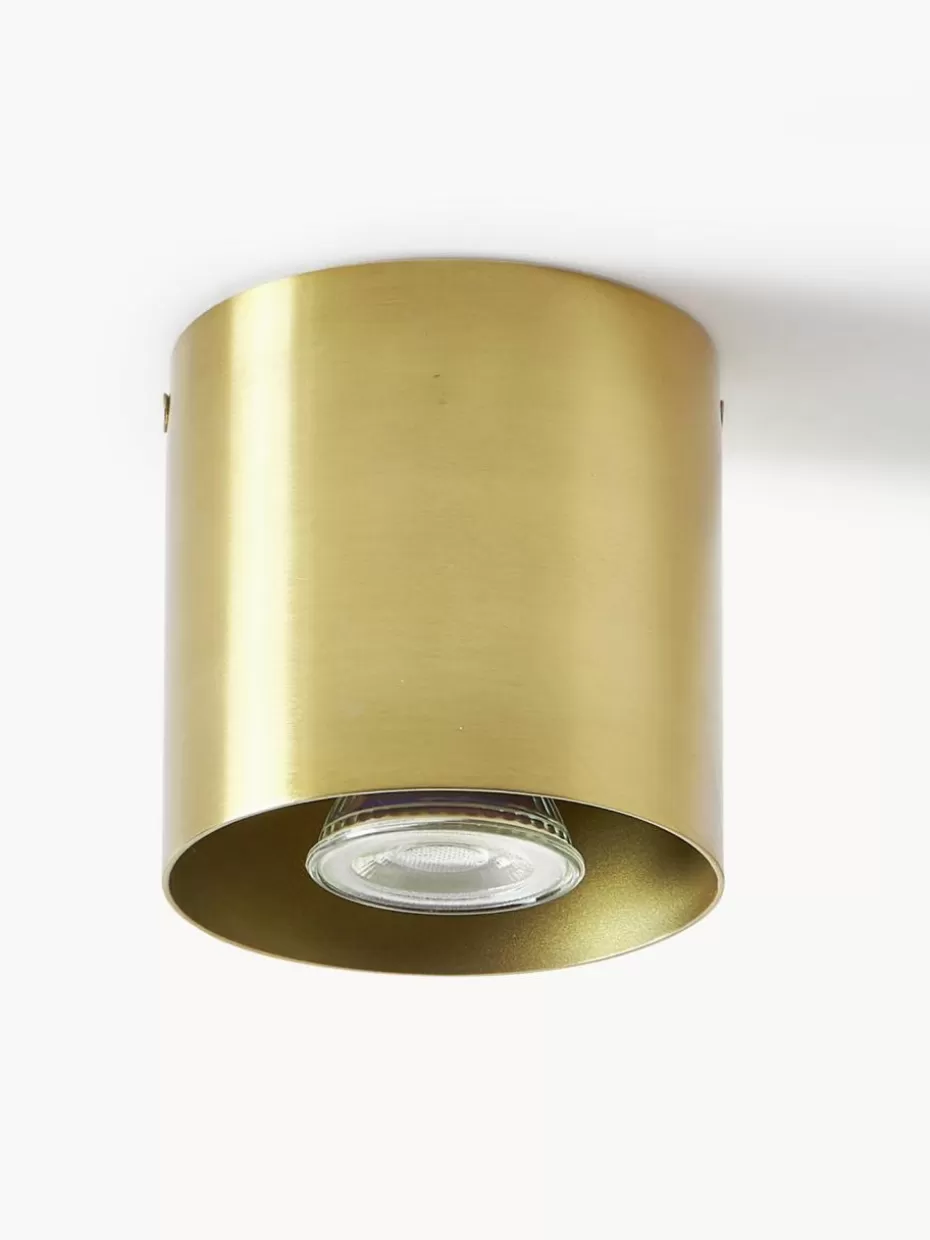 Deckenstrahler-Westwing Collection Deckenspot Roda Goldfarben, matt