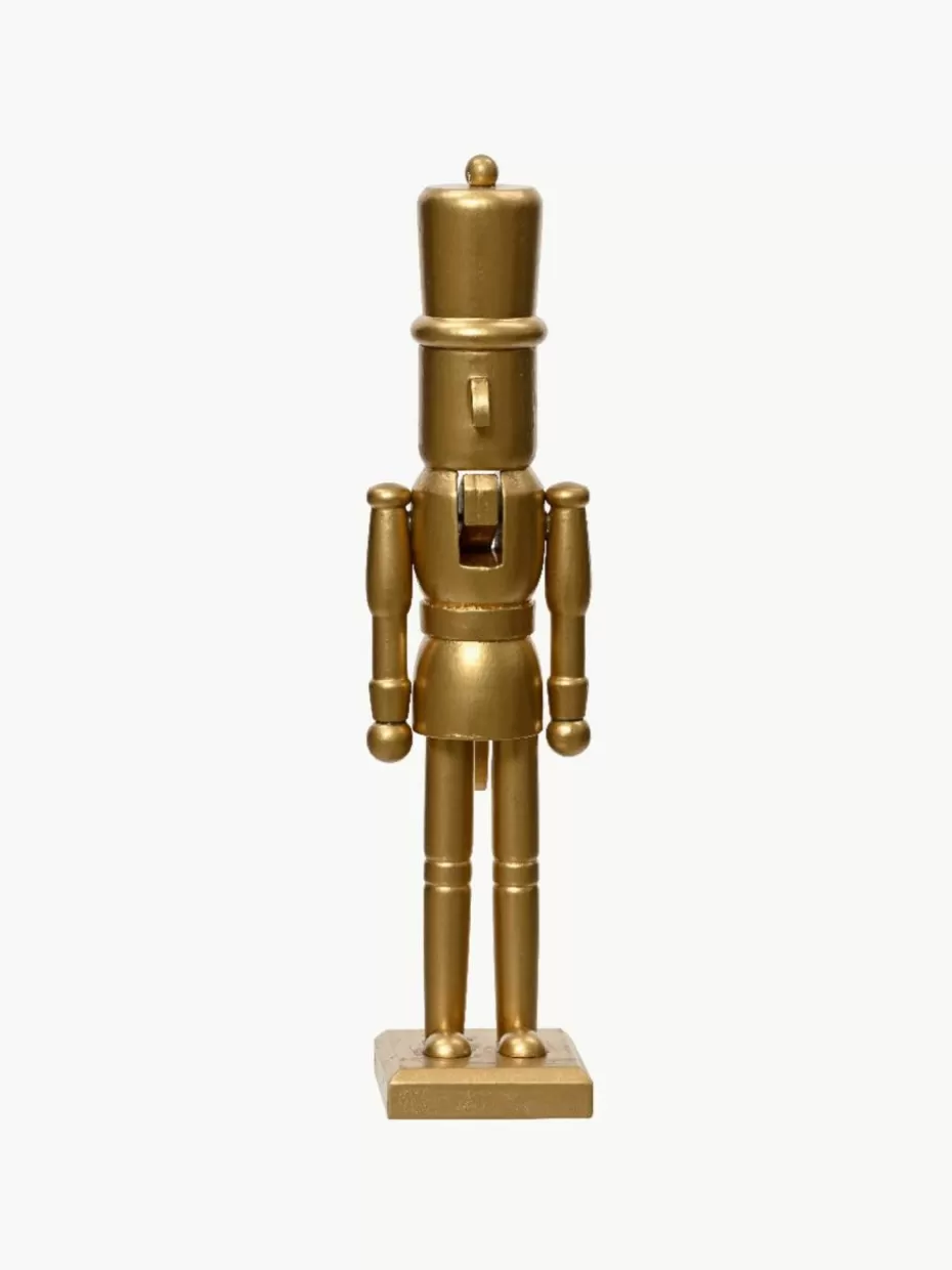 Weihnachtliche Deko-Objekte-Westwing Deko-Figur Nut Goldfarben