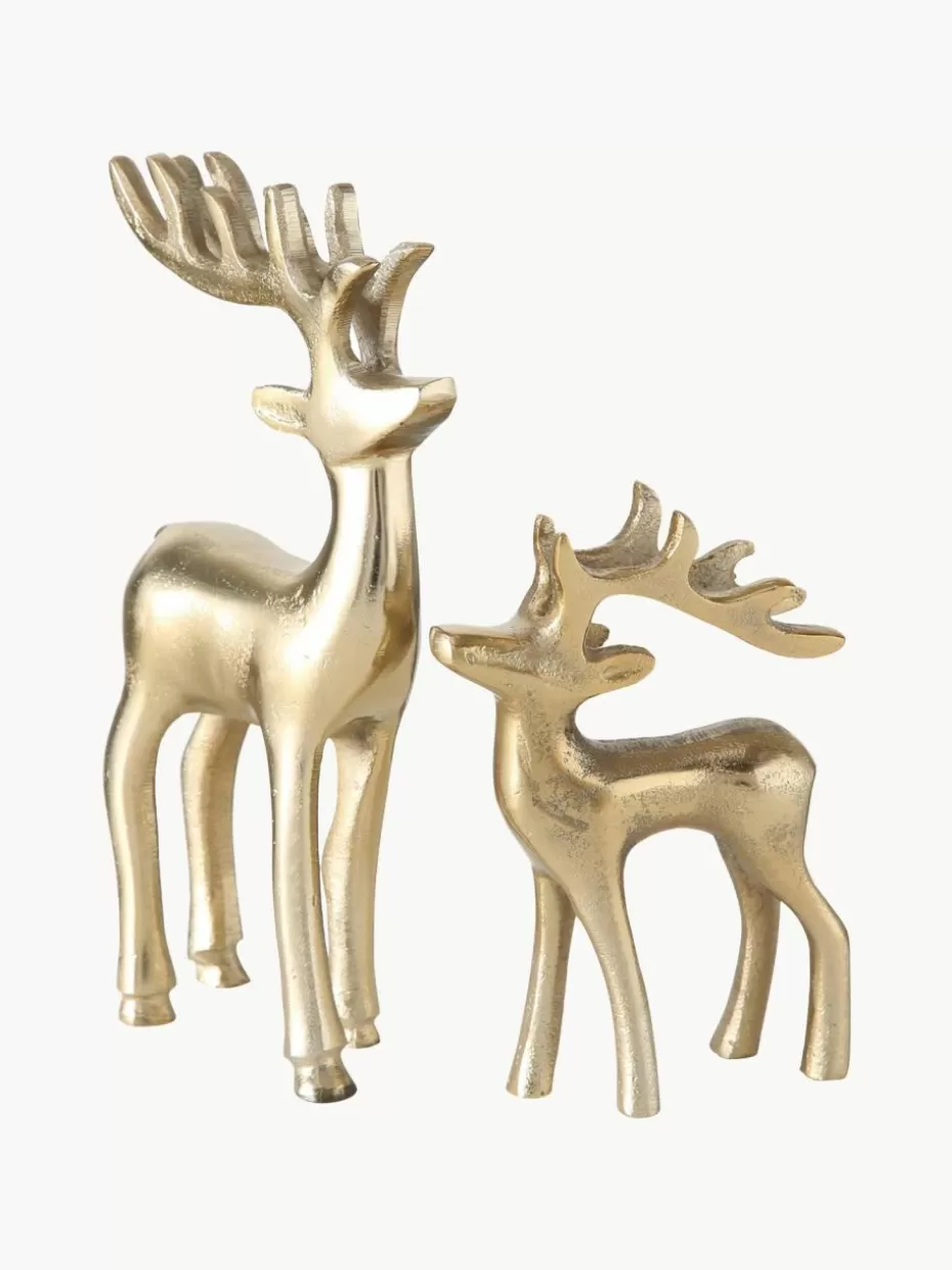 Weihnachtliche Deko-Objekte-Westwing Deko-Hirsche Taisto, 2 Stück
