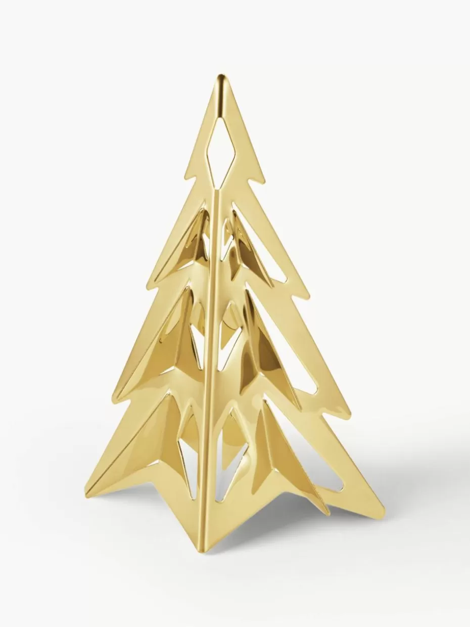 Weihnachtliche Deko-Objekte | Romantische Details-Georg Jensen Deko-Objekt CC mit 18-karätigem Gold, H 13 cm