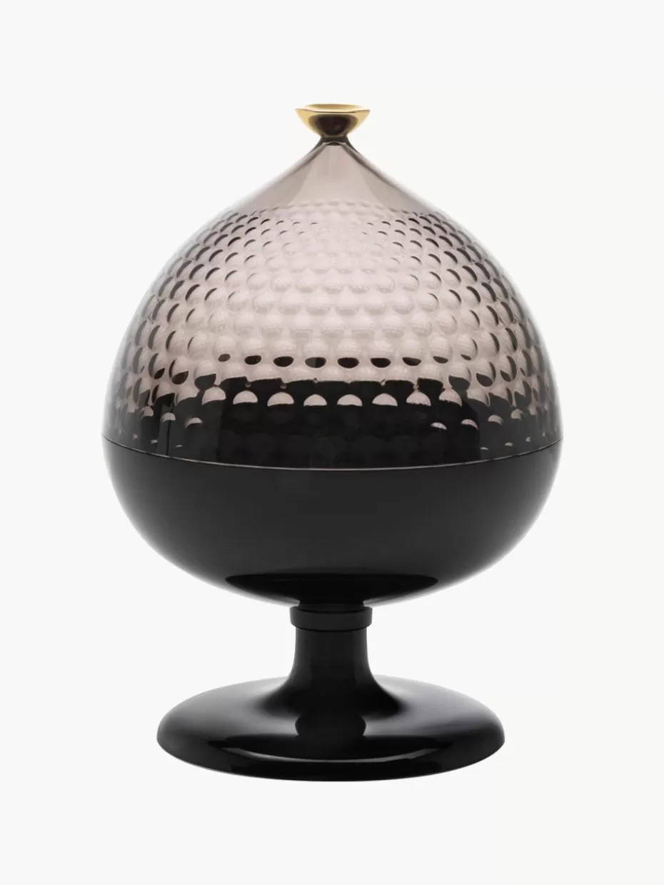 Dekoschalen-Kartell Deko-Schale Pumo Taupe, Schwarz, Goldfarben