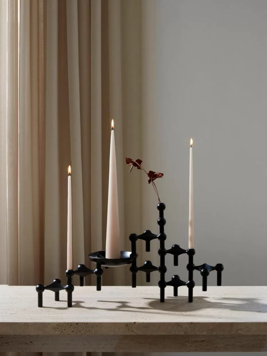 Kerzenständer & Kerzenhalter | Dekoschalen-Stoff Nagel Deko-Schale Schwarz, matt