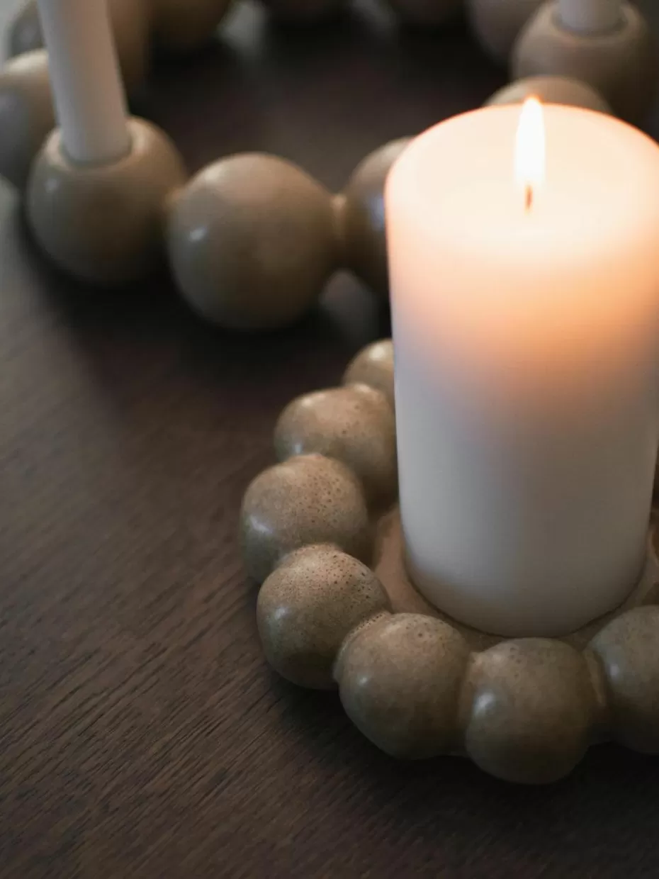 Weihnachtliche Deko-Objekte | Nordic Celebrations-DBKD Deko-Tablett Mole aus Keramik Beige, matt