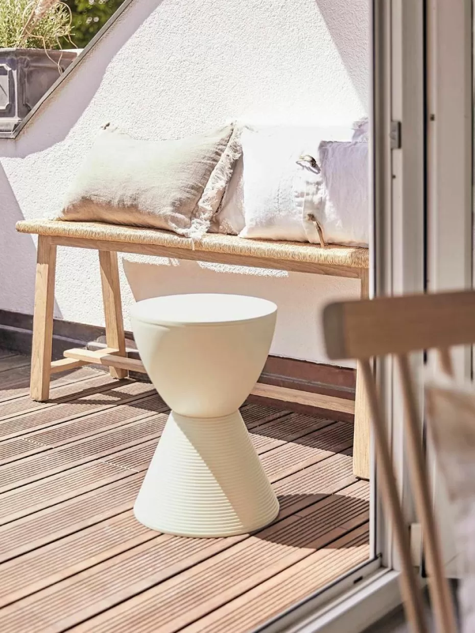 Beistelltische-Kartell Design Beistelltisch Prince Aha Off White