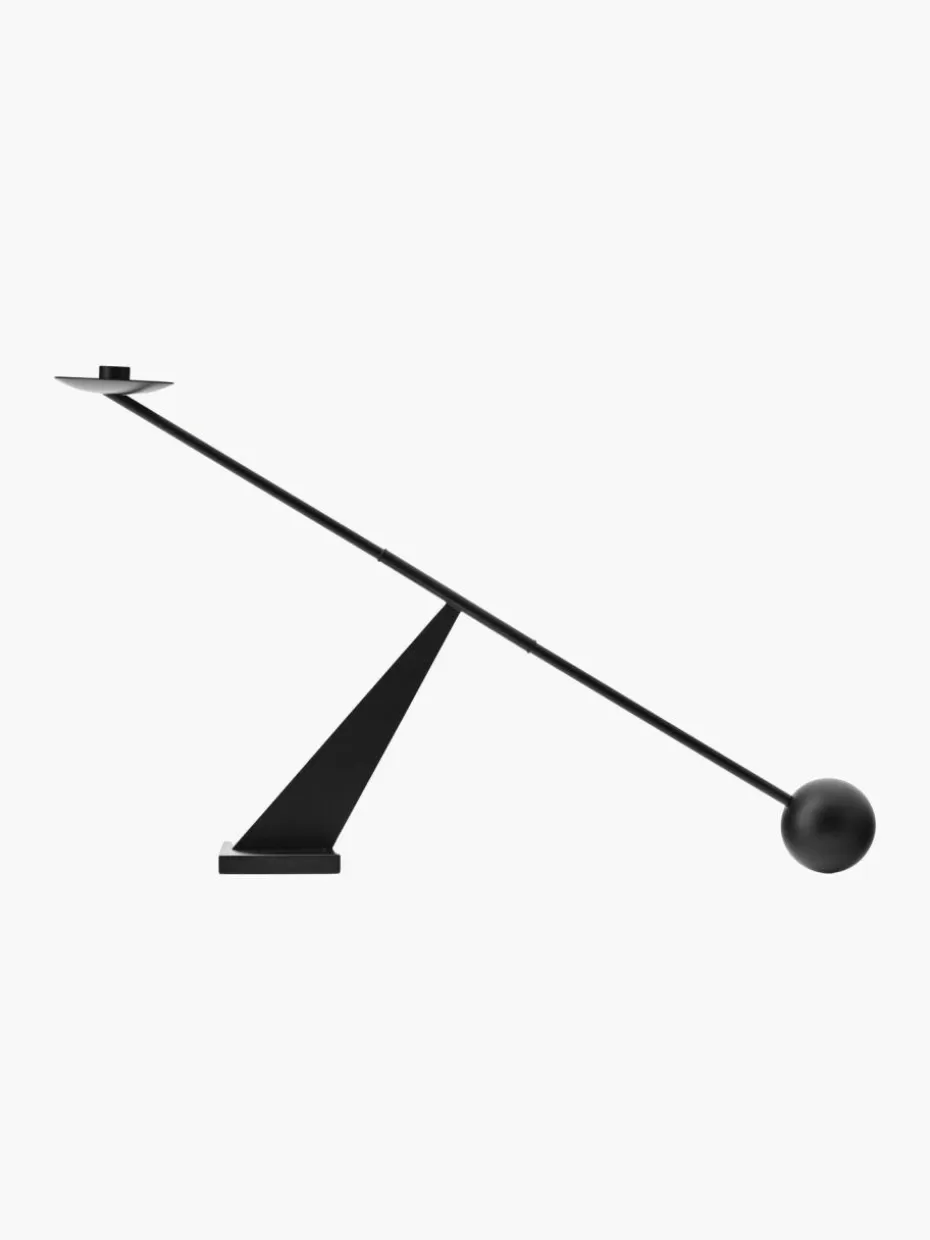 Kerzenständer & Kerzenhalter-Audo Copenhagen Design Metall-Kerzenhalter Interconnect Schwarz