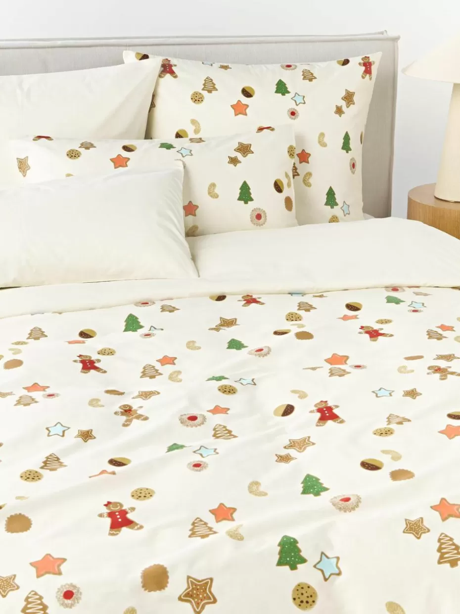 Weihnachtsbettwäsche | Family Holidays-Westwing Collection Designer Baumwollperkal-Bettdeckenbezug Cookies von Kera Till