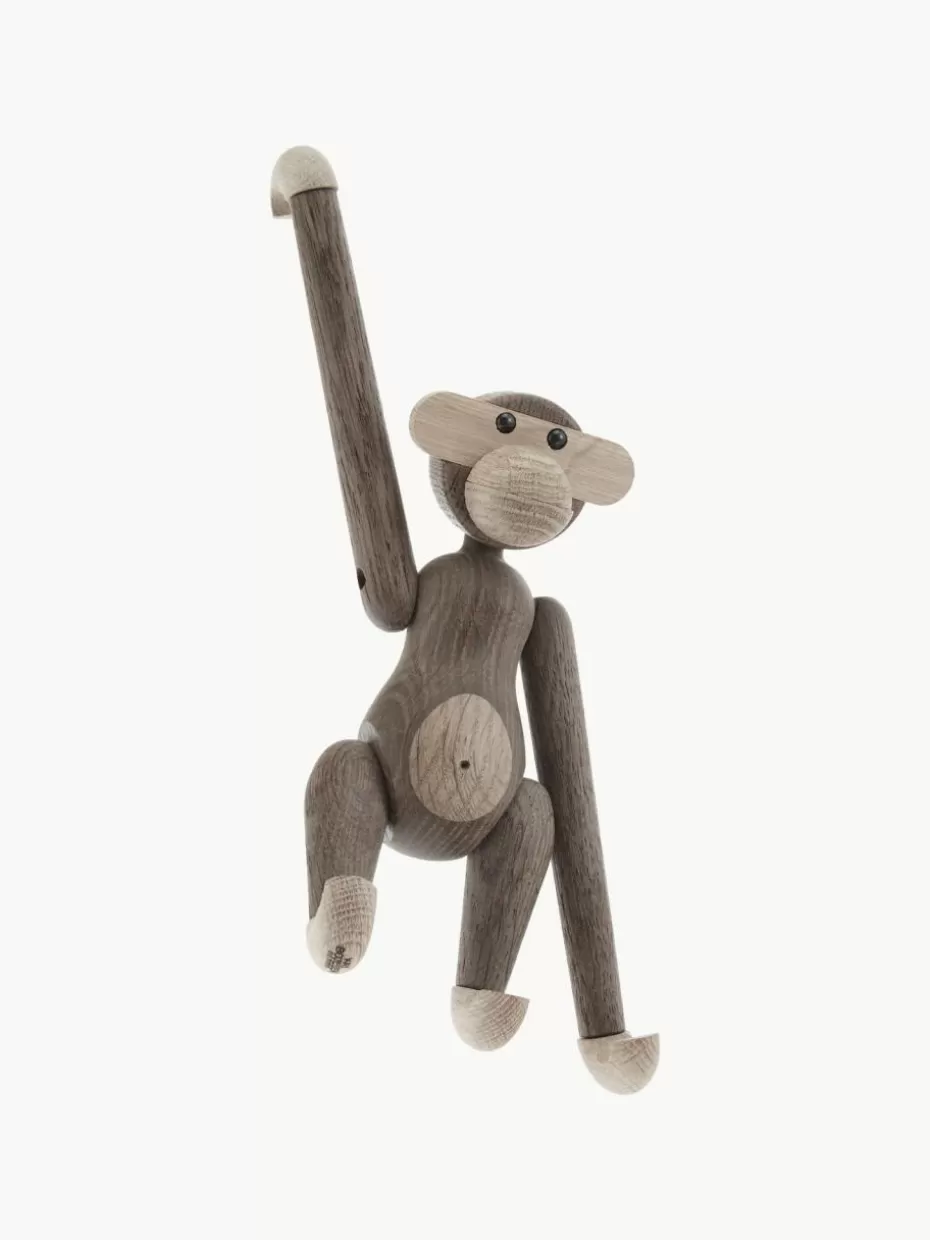Deko-Objekte-Kay Bojesen Designer Deko-Objekt Monkey aus , H 19 cm Eichenholz