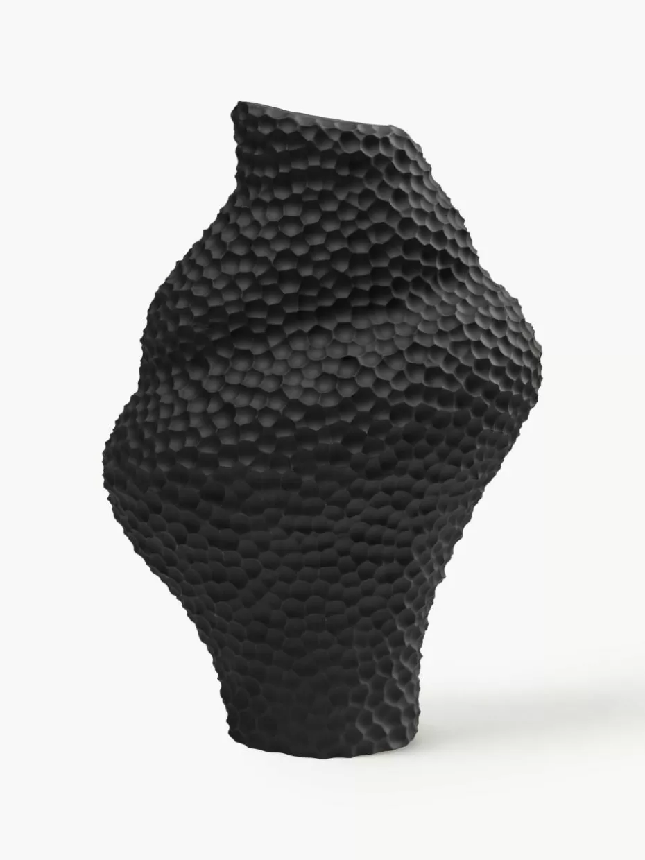 Vasen-Cooee Design Design-Vase Isla in organischer Form, H 32 cm Schwarz