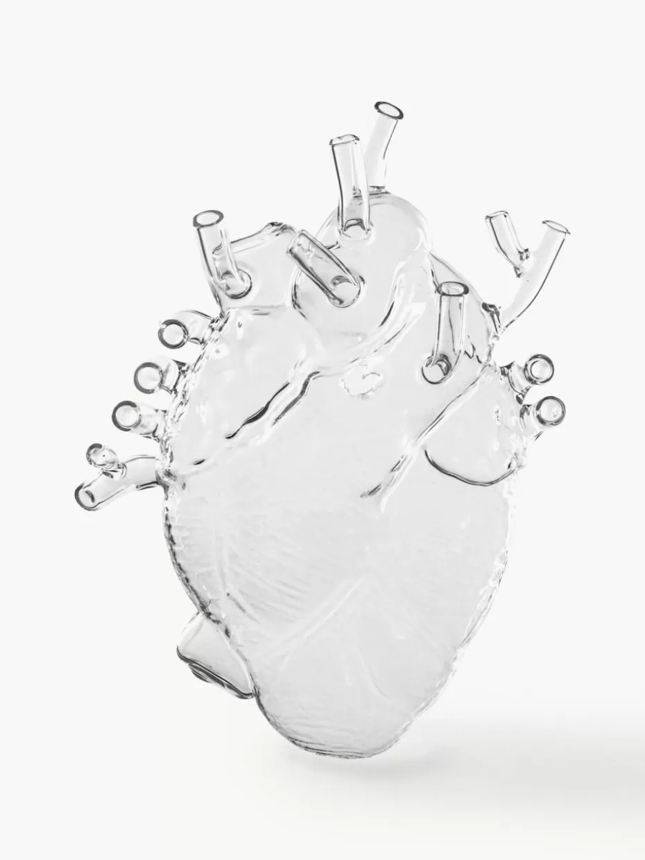 Vasen-Seletti Designvase Love in Bloom aus Glas, H 24 cm