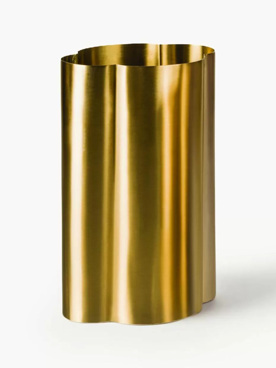 Festliche Eleganz | Vasen-Armani Casa Design-Vase Move, H 25 cm Messing