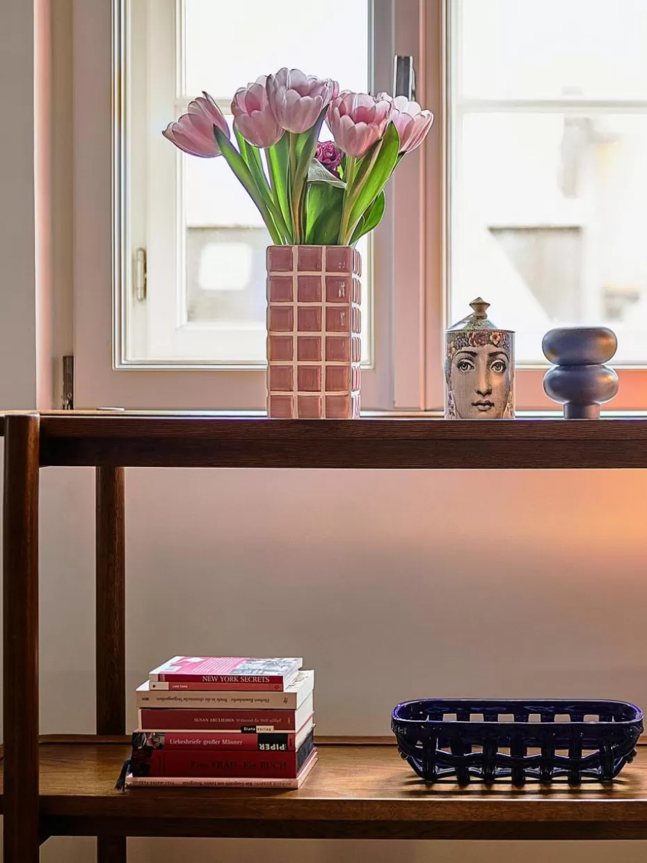 Vasen-&k amsterdam Design-Vase Tile mit Fliesenoptik, H 21 cm