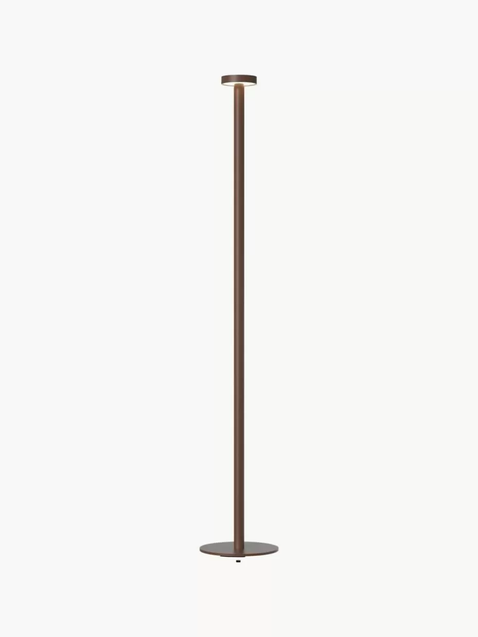 Outdoor Stehlampen-Sompex Dimmbare LED-Außenstehlampe Boro Braun