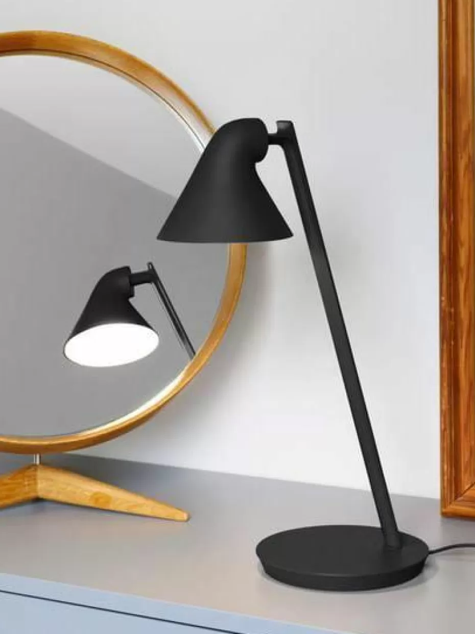 Led-Tischleuchten-Louis Poulsen Dimmbare LED-Schreibtischlampe NJP Schwarz
