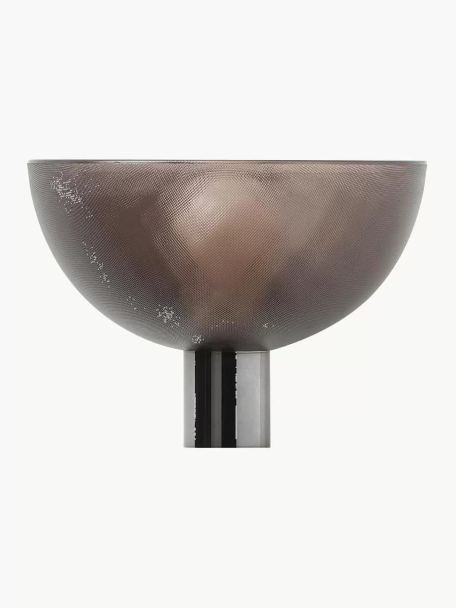 Led-Wandleuchten-Kartell Dimmbare LED-Wandleuchte Fata Braun, Silberfarben