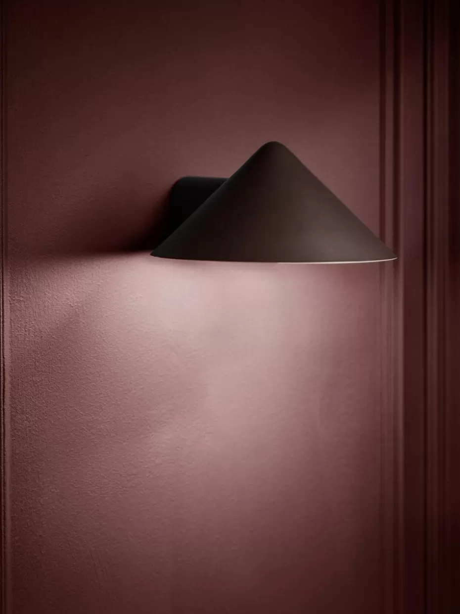 Led-Wandleuchten-Frandsen Dimmbare LED-Wandleuchte Grasp Dunkelbraun, matt
