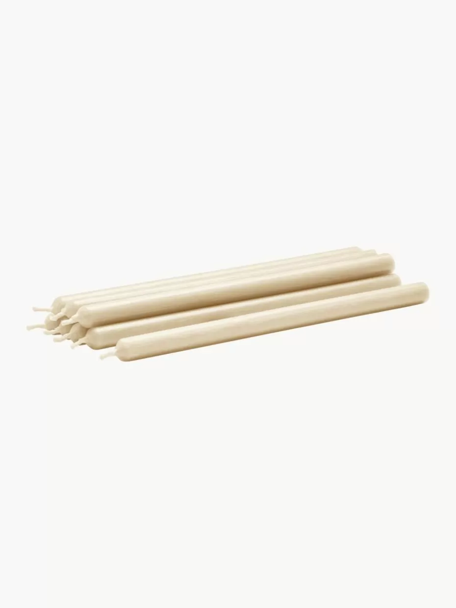 Kerzen-Stoff Nagel Dünne Stabkerzen Eirik, 8 Stück Hellbeige